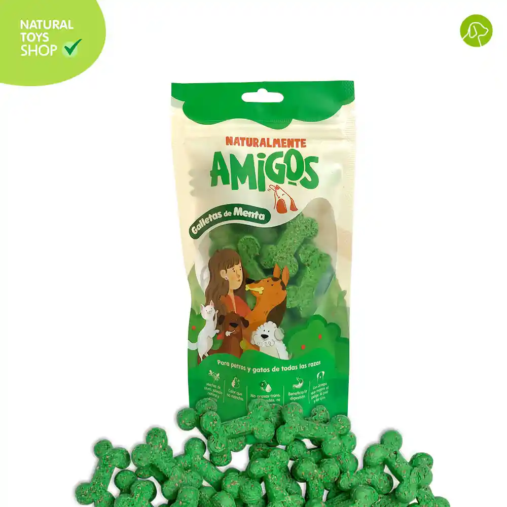 Galletas De Menta Y Fibra (reduce El Mal Aliento) 80 Gr