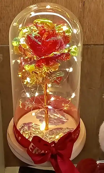 Rosa De Cristal Roja