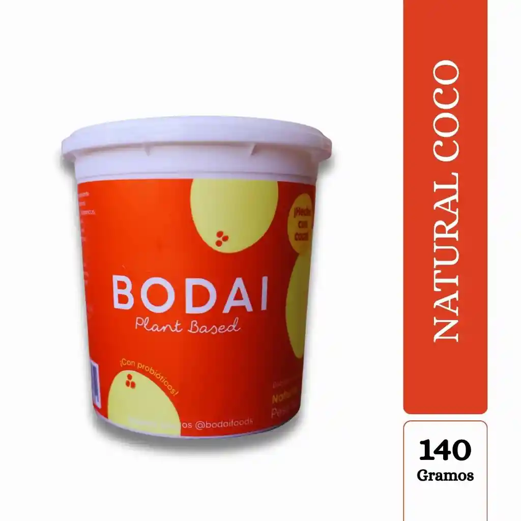 Bodai Yogurt De Coco Sabor Natural