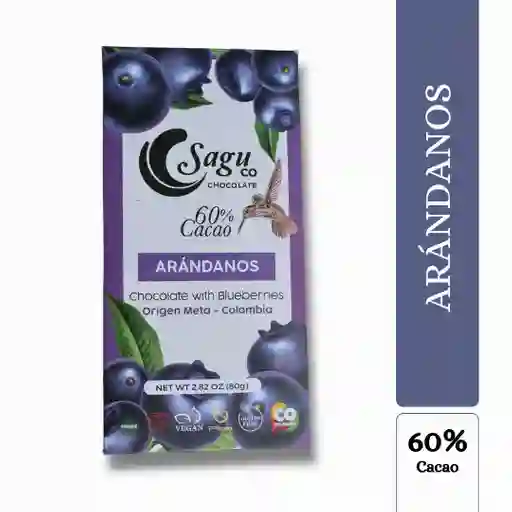 Sagu Chocolate Arándanos 60% Cacao