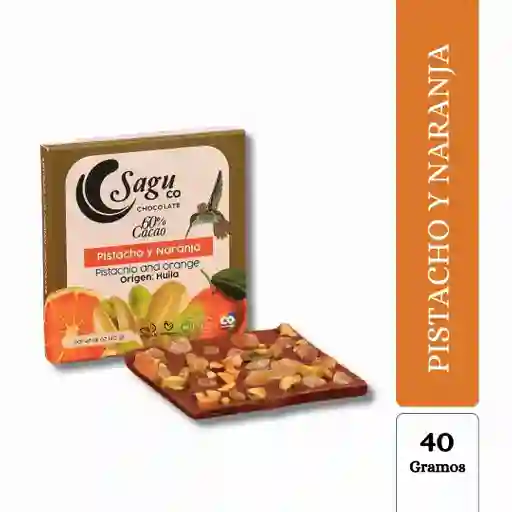 Sagu Chocolate Pistacho Y Naranja
