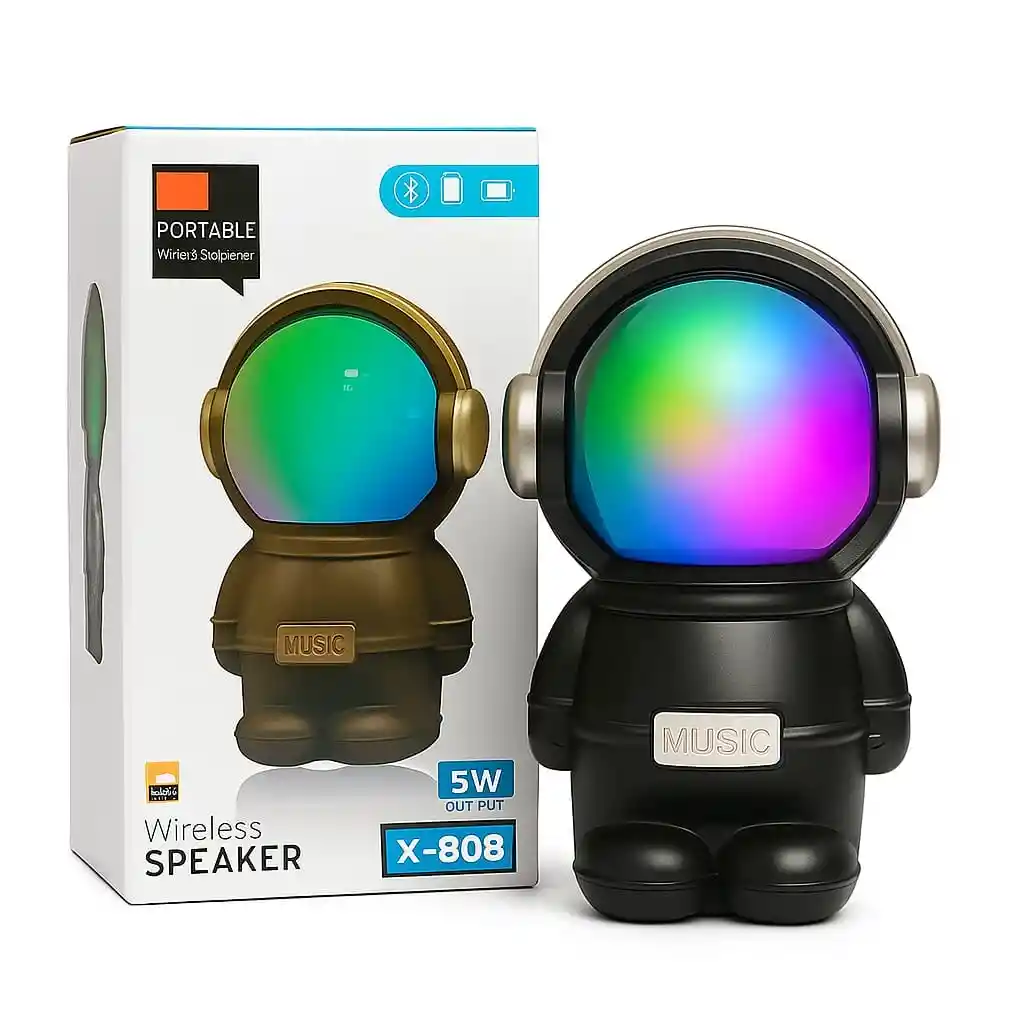 Parlante Bluetooth Astronauta X-808 Inalámbrico (negro)