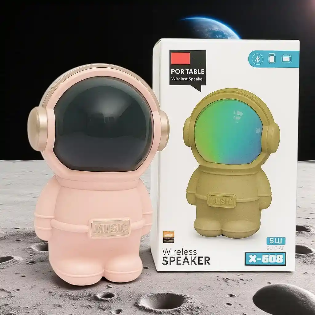 Parlante Bluetooth Astronauta X-808 Inalámbrico (rosado)