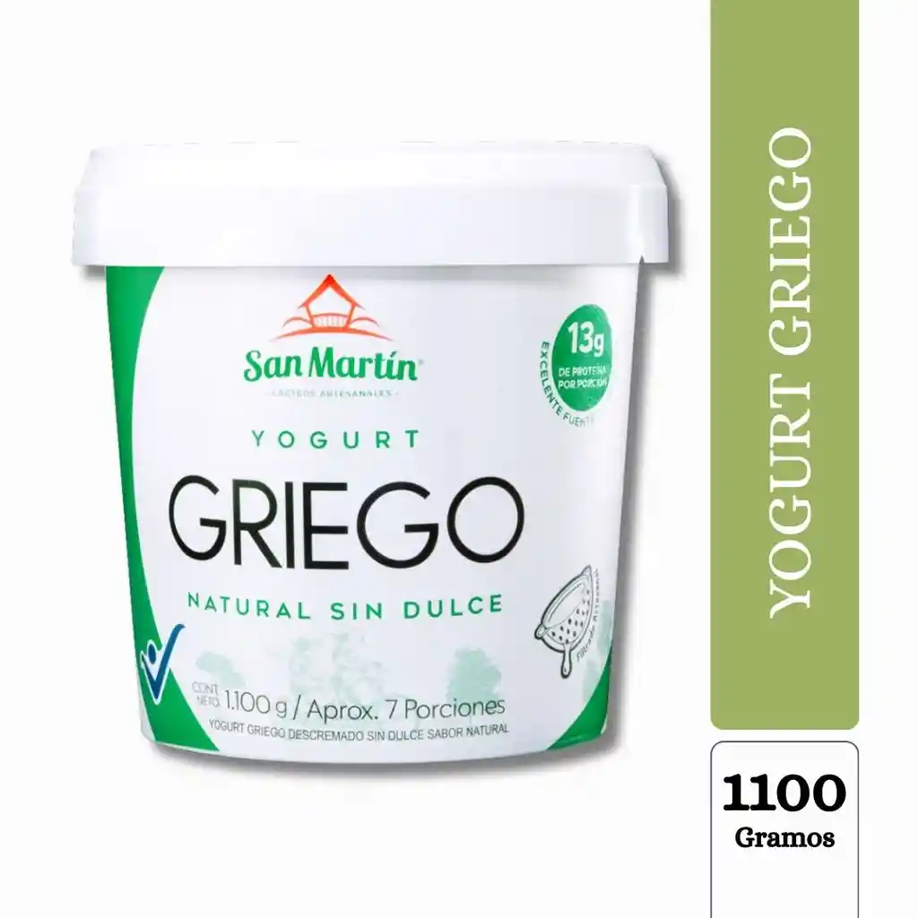 Yogurt Griego Natural Sin Dulce