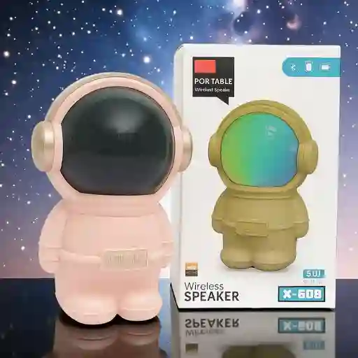 Parlante Bluetooth Astronauta X-808 Inalámbrico (rosado)