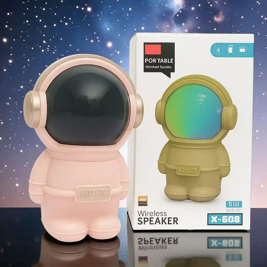 Parlante Bluetooth Astronauta X-808 Inalámbrico (rosado)