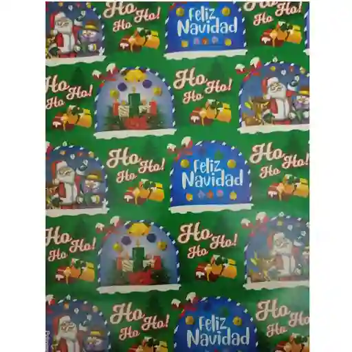 Papel Regalo Navideño Verde Navidad