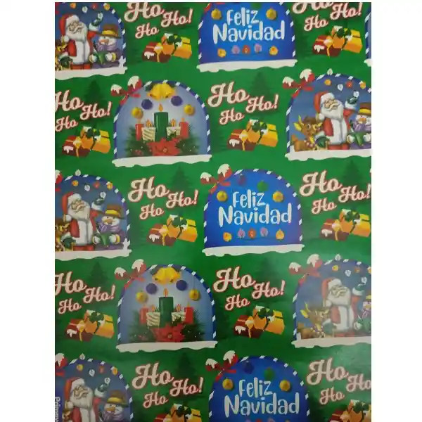 Papel Regalo Navideño Verde Navidad