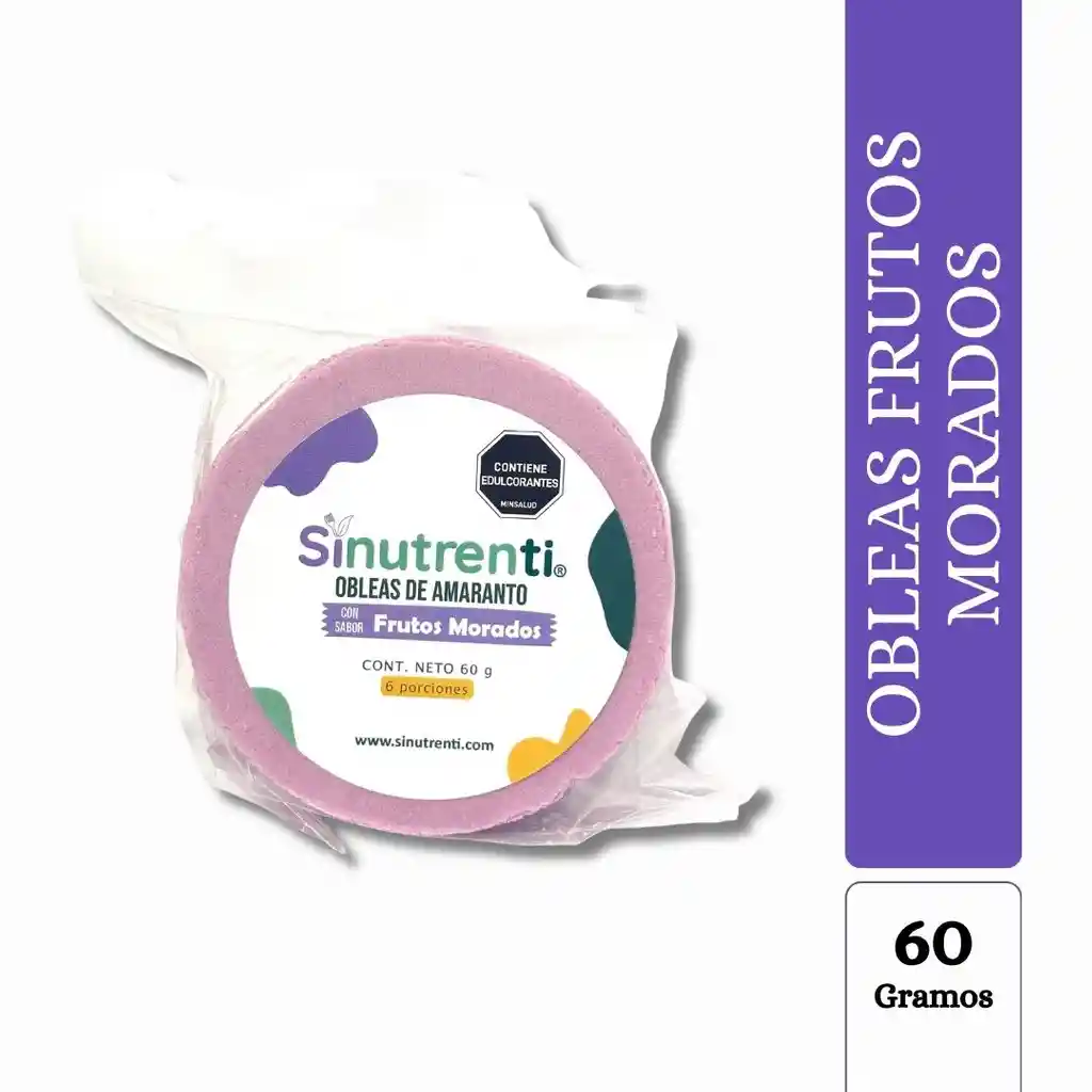 Obleas De Amaranto Frutos Morados