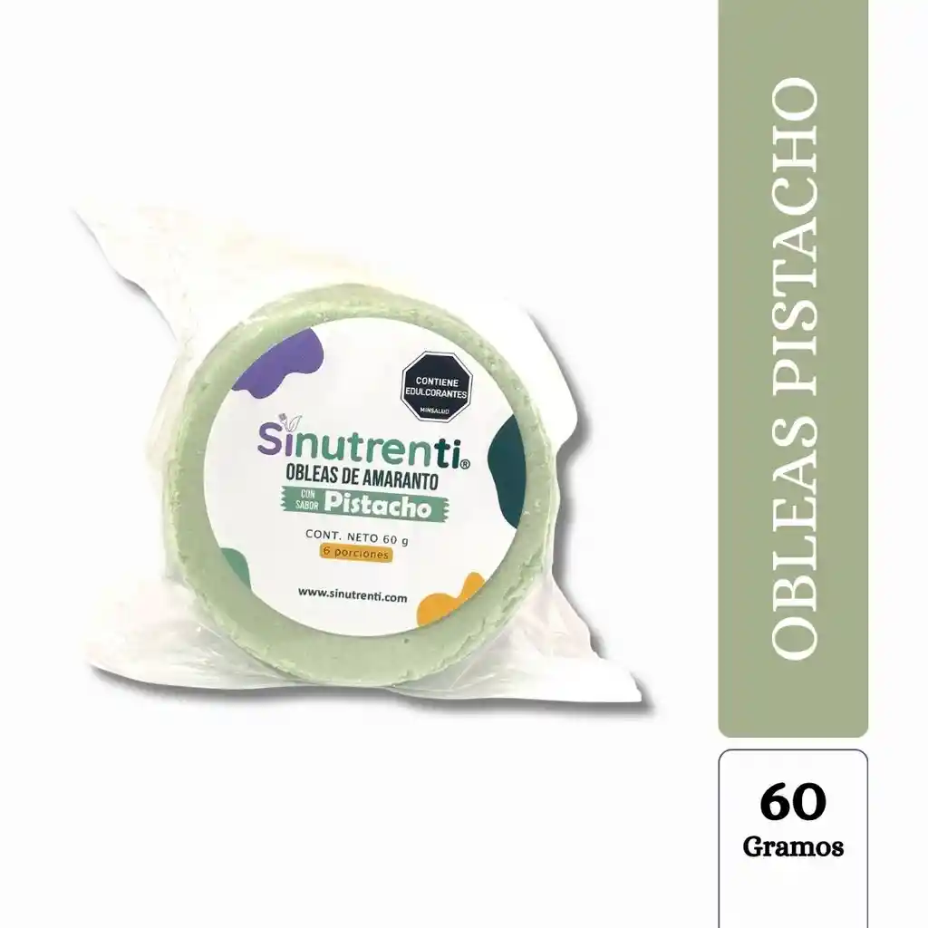 Obleas De Amaranto Pistacho