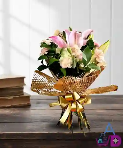Bouquet Clavel Y Lirio 🌸