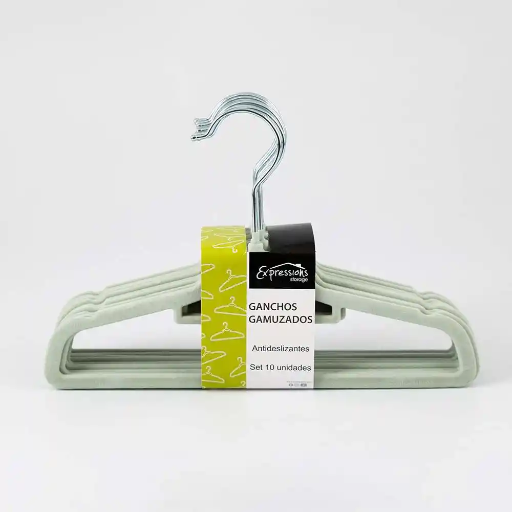 Gancho Expressions Gamuza 13x20cm Verde 10 Und