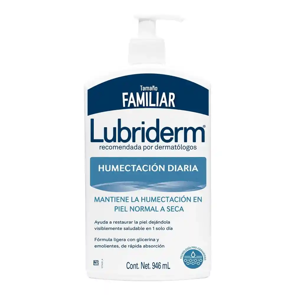 Crema Humectante Lubriderm Familiar Azul 946ml