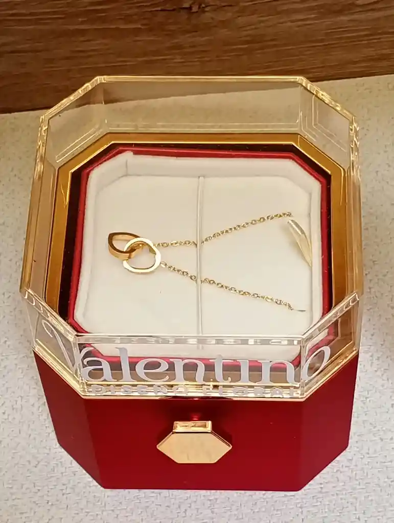 Joyero Rosa Roja Encerada