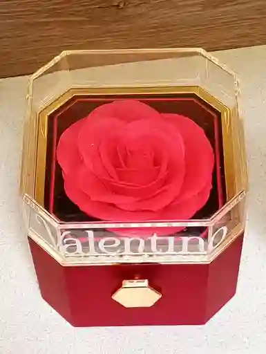 Joyero Rosa Roja Encerada
