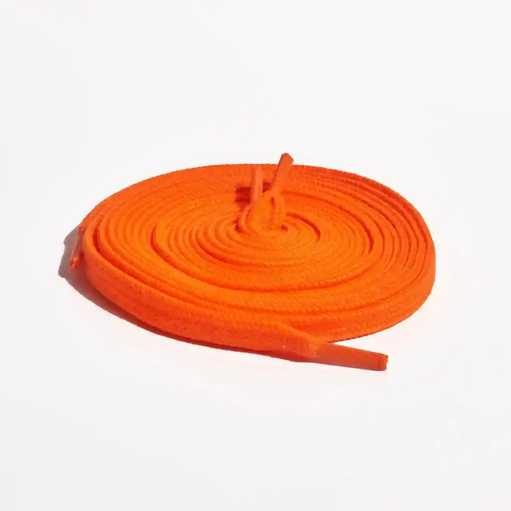 Cordones Planos Naranja Neon - 155 Cm