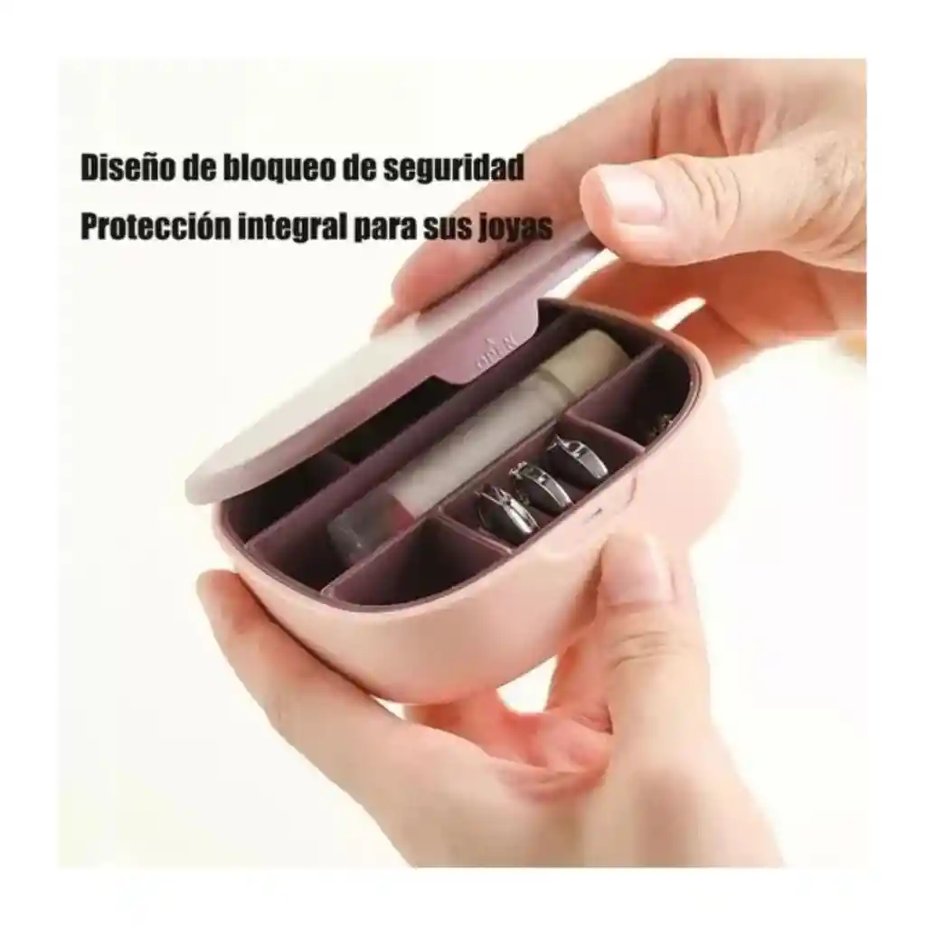 Mini Joyero Portatil Con Espejo Organizador Joyas