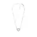 Collar De Cadena Pandora Corazon Brillante 590534cz Plata 925 Talla 45cm