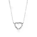 Collar De Cadena Pandora Corazon Brillante 590534cz Plata 925 Talla 45cm