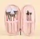 Kit De Brochas Pink Travel X6