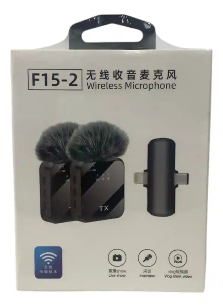 Micrófono Inalámbrico Solapa Profesional F15-2