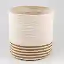 Cesta Decorativa Concepts Grande Monocromia 30x30x30cm Natural