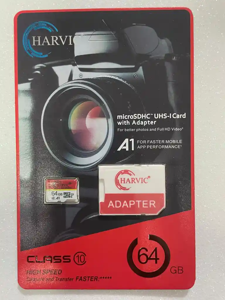 Memoria Microsd Harvic 64gb Con Adaptador