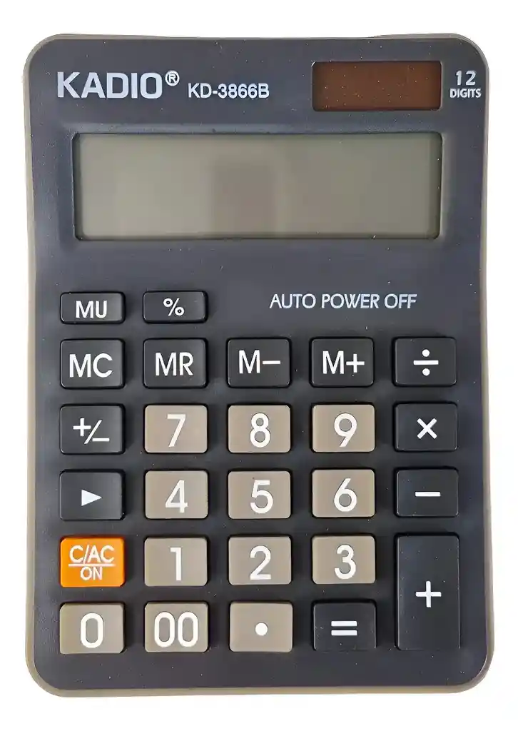Calculadora 12 Dígitos Escritorio Electrónica Pantalla Solar
