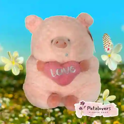 Peluche Cerdito Corazón