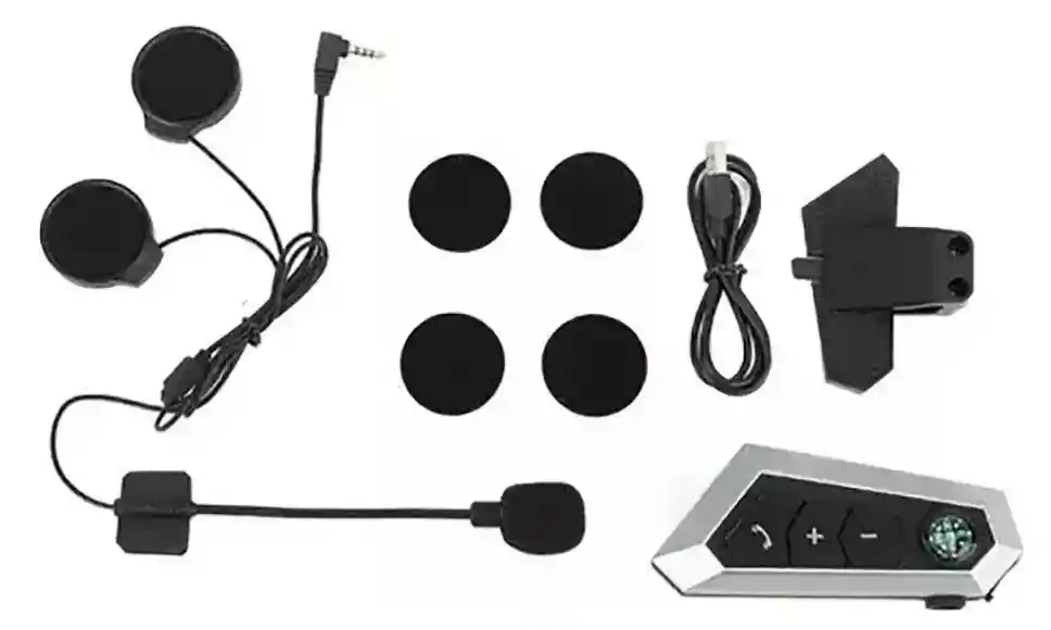 Intercomunicador Audífono Mic Casco Moto Bt22 Universal