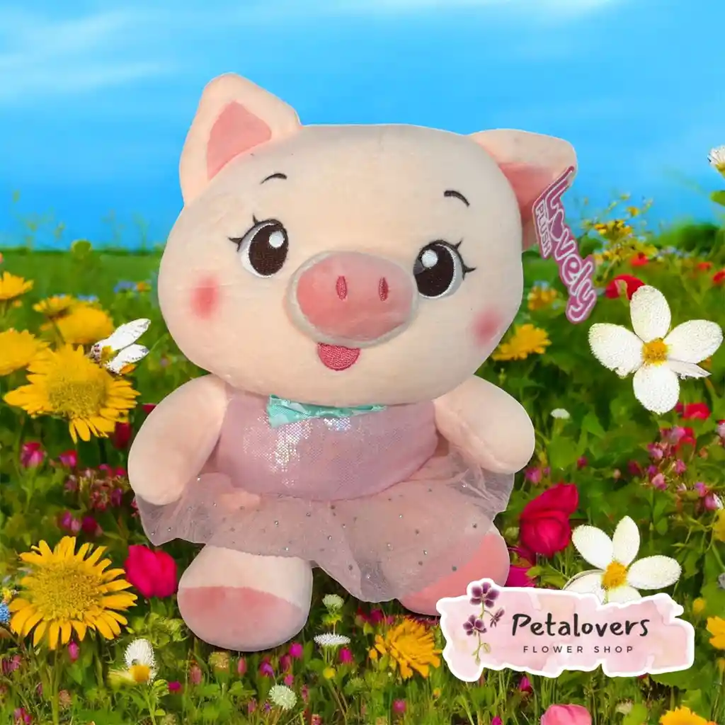 Peluche Cerdita Con Falda