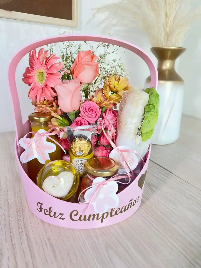 Desayuno Sorpresa- Ancheta Canasto Floral