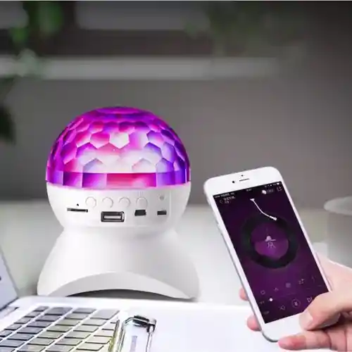 Proyector De Luces Led Con Parlante-bluetooth