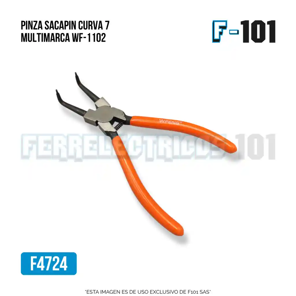 Pinza Sacapin Curva 7 Multimarca Wf-1102
