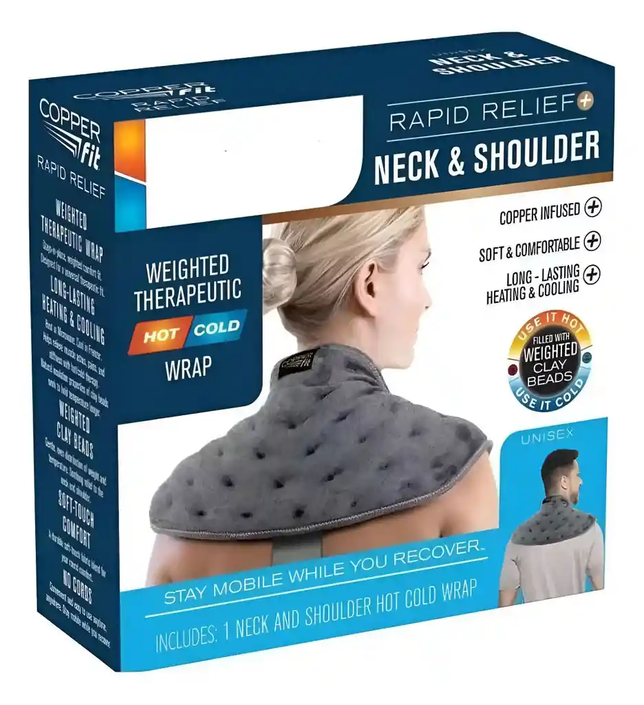 Manta Masajeador Calor O Frio Para Cuello Alivio Dolor Y Relajación