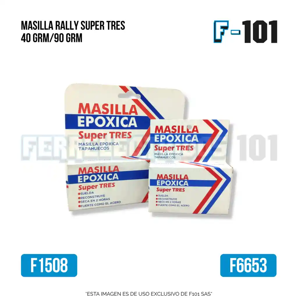 Masilla Rally Super Tres X90 Grm