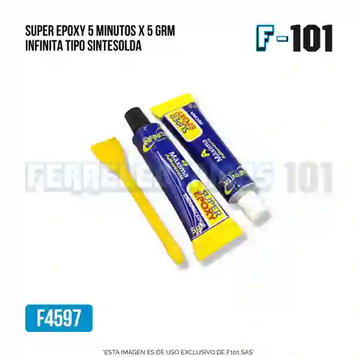 Super Epoxy 5 Minutos X 5 Grm Infinita Tipo Sintesolda