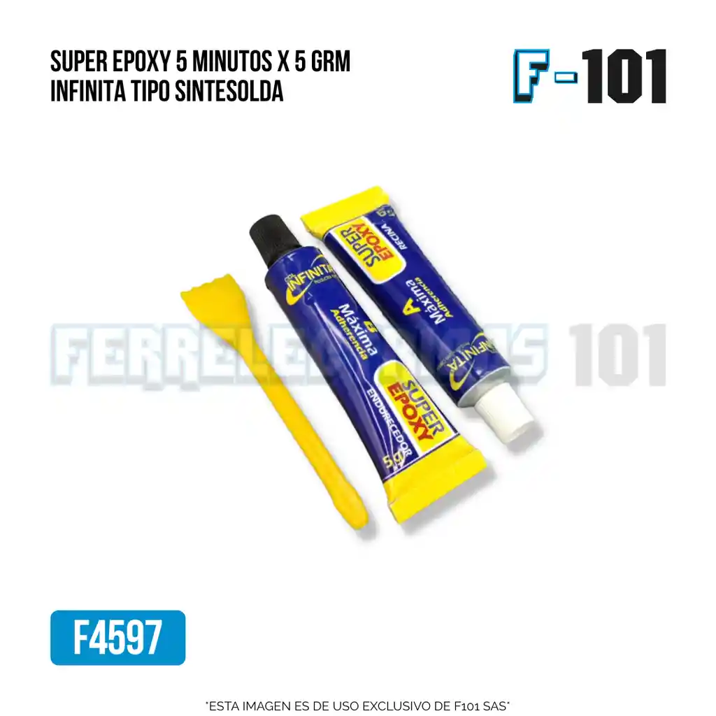 Super Epoxy 5 Minutos X 5 Grm Infinita Tipo Sintesolda