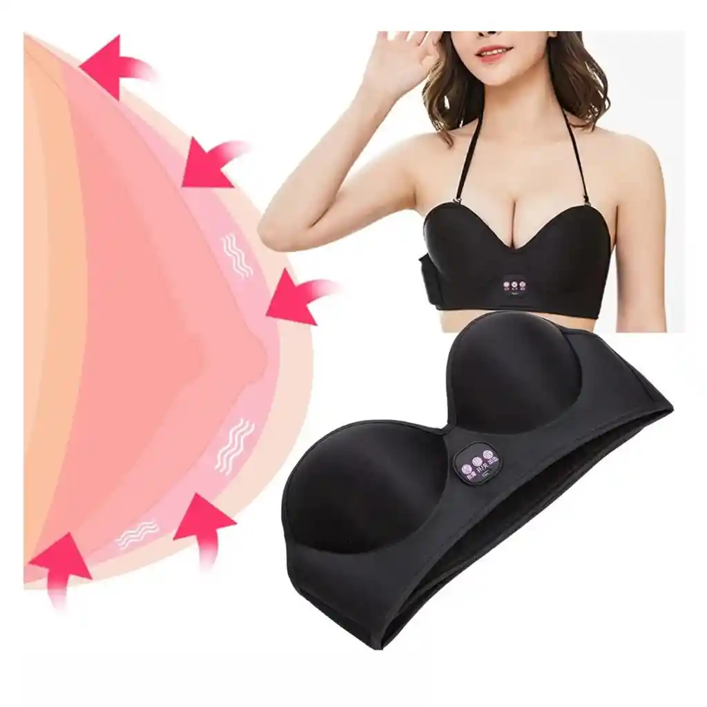 Masajeador De Senos Tipo Sujetador Estimula El Crecimiento