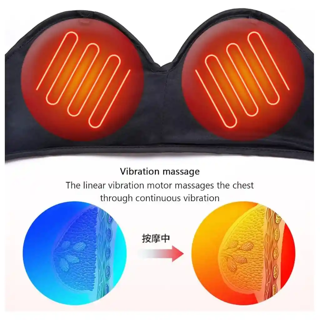 Masajeador De Senos Tipo Sujetador Estimula El Crecimiento