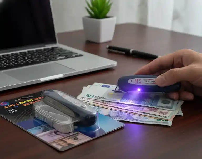 💡detector Portátil De Billetes 2 En 1 - Uv Y Mg