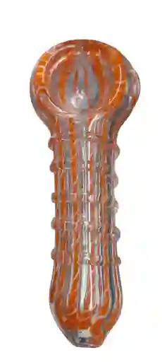 Pipa En Vidrio De 11cm Resistente Con Diseño