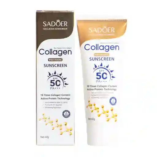 Protector Solar Facial Colágeno Spf50 Sadoer 40g