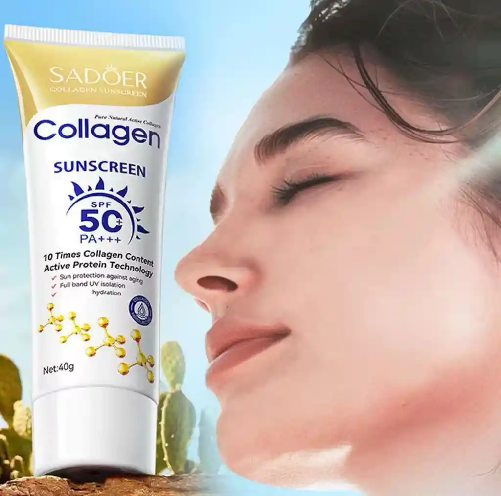 Protector Solar Facial Colágeno Spf50 Sadoer 40g