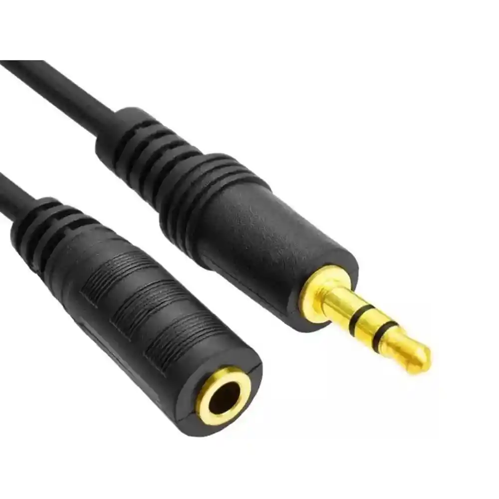 Cable Audio Auxiliar 1x1 Hembra Macho Entrada Y Salida 1.5mts