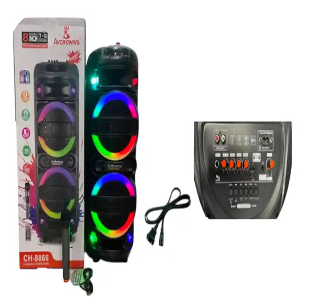 Parlante Bafle Equipo De Sonido Para Fiestas Cabina 8866