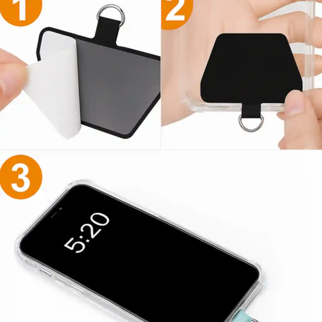 Correa Strap Celular Negra