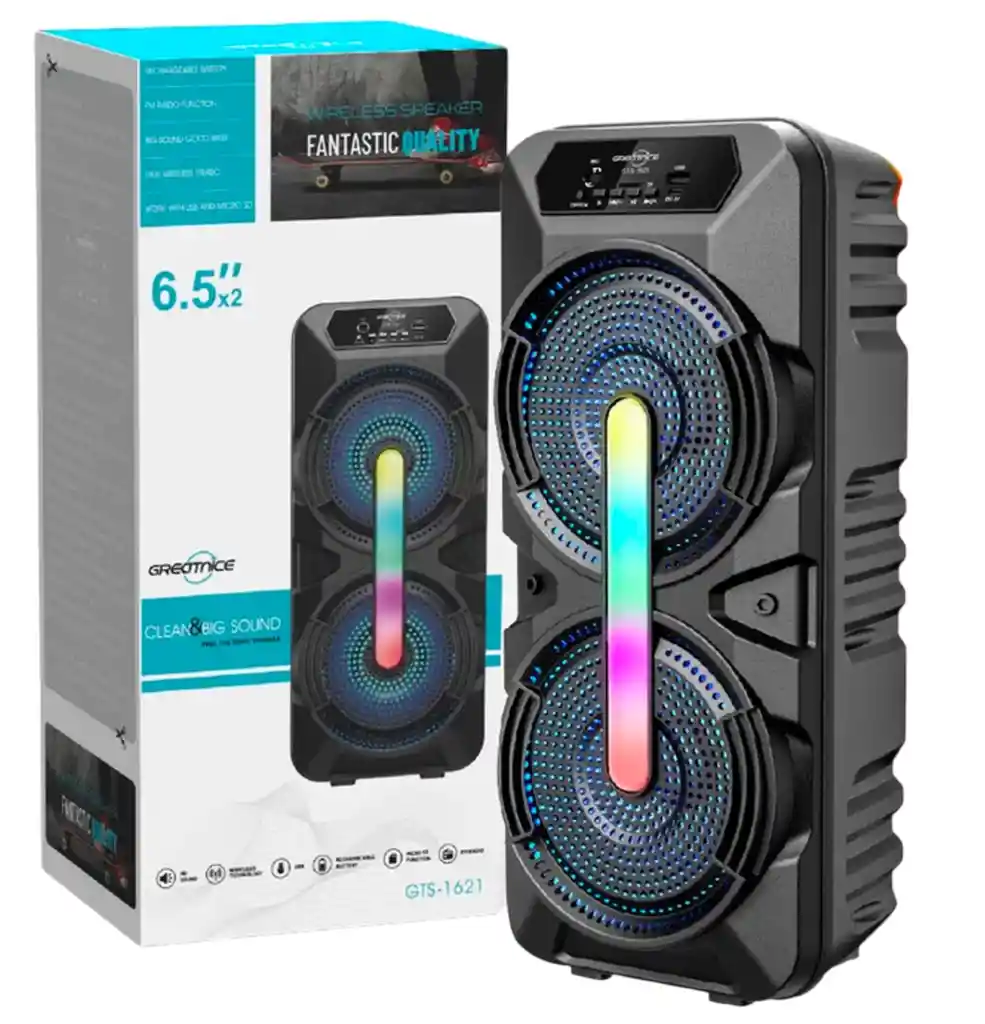 Parlante Bafle Equipo De Sonido Para Fiestas Parlante Gts 1921