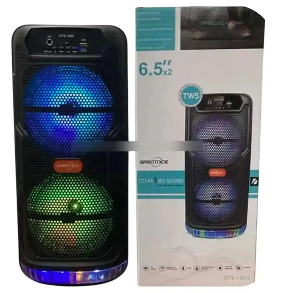 Parlante Bafle Equipo De Sonido Para Fiestas Parlante Gts 1565