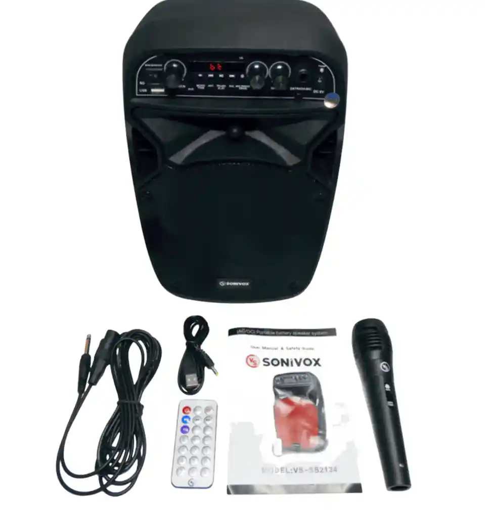 Parlante Bafle Equipo De Sonido Para Fiestas Sonivox 1862